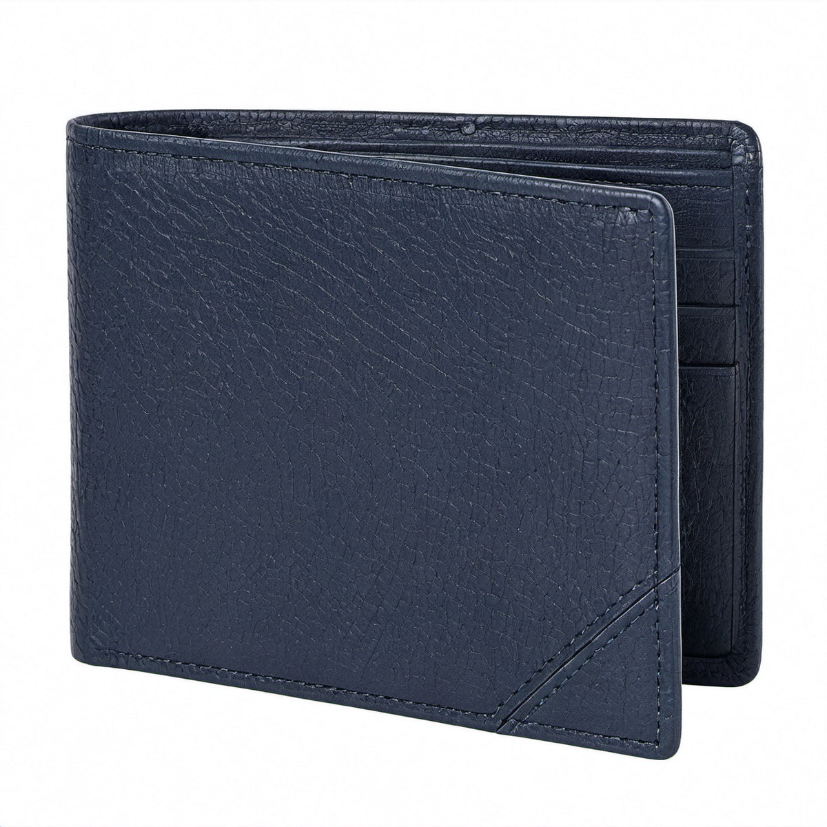 Herren Geldbörse 11.5 x 9.5 x 1.5 cm aus Kunstleder in Dunkelblau - kompakt mit Kartenfächern