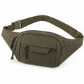 Bauchtasche 30 x 15 x 12 cm Textilgewebe Olivgrün mit verstellbarem Gurt