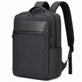 Laptop-Rucksack 30 x 15 x 45 cm Schwarz Textil mit Kunstleder Business Alltag